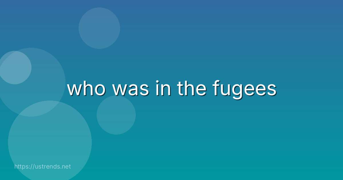 who was in the fugees