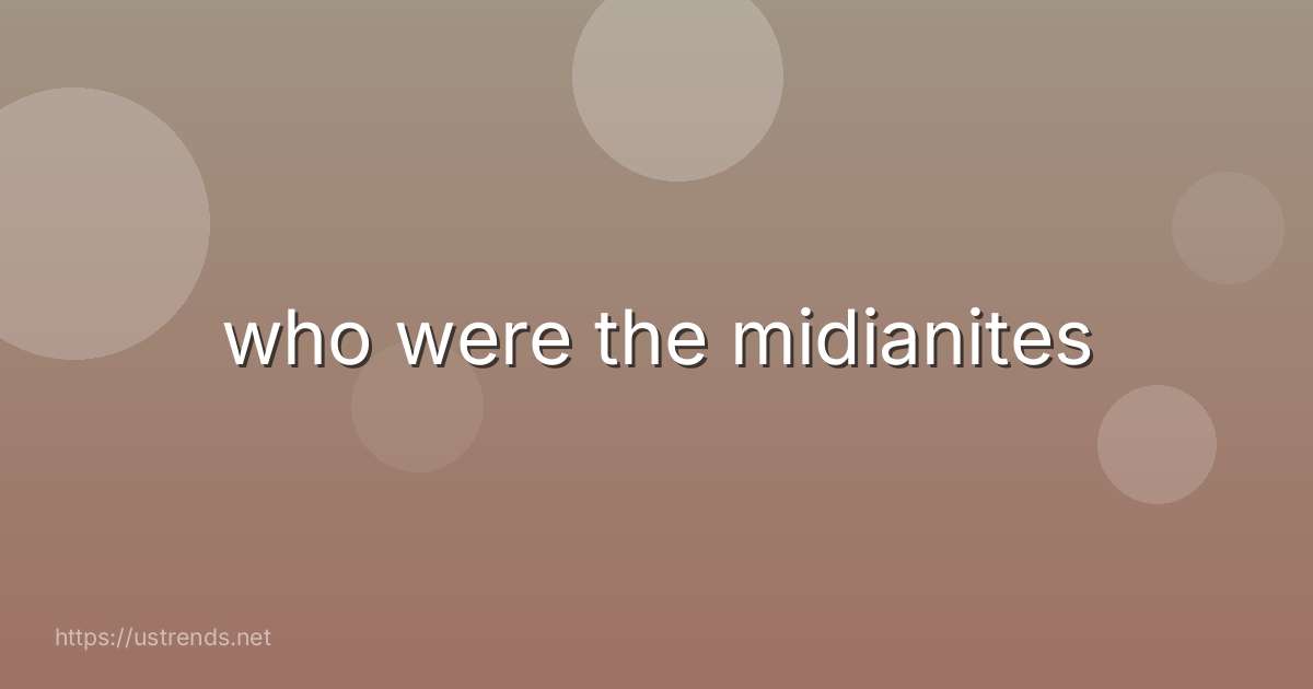 who were the midianites