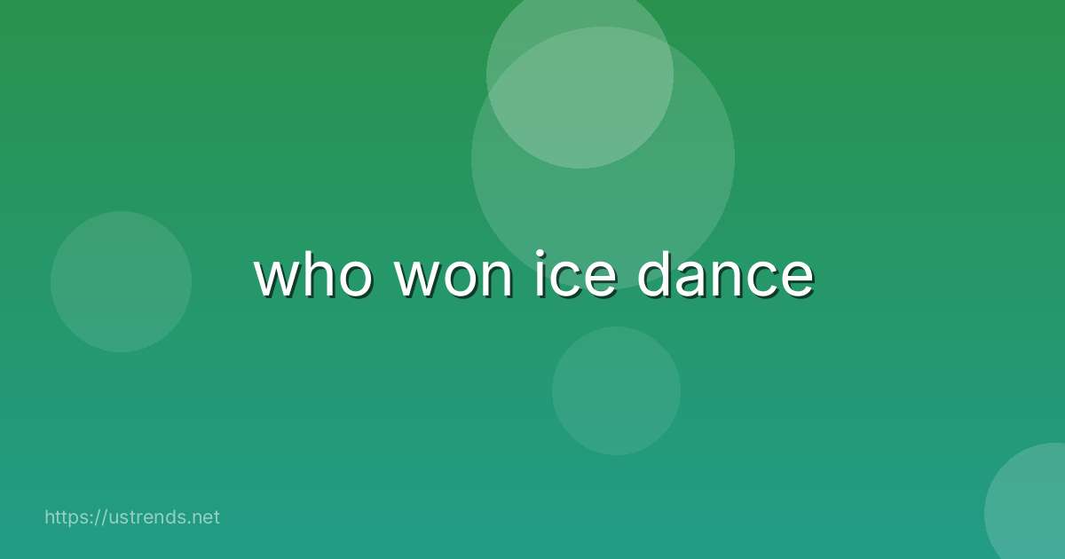 who won ice dance