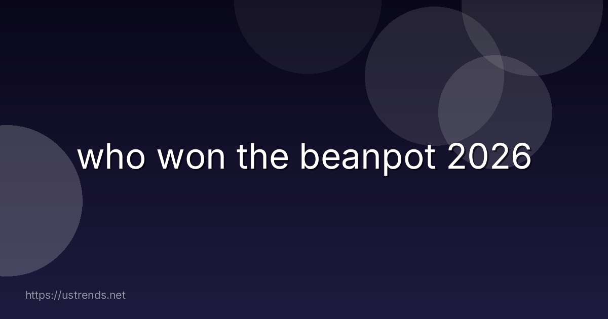 who won the beanpot 2026