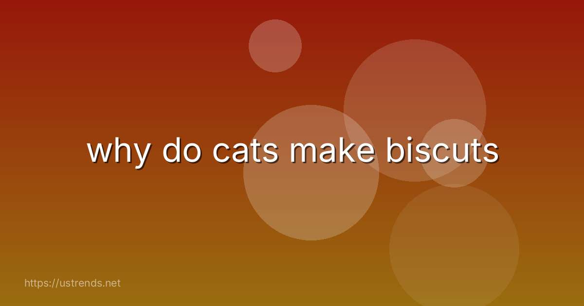 why do cats make biscuts