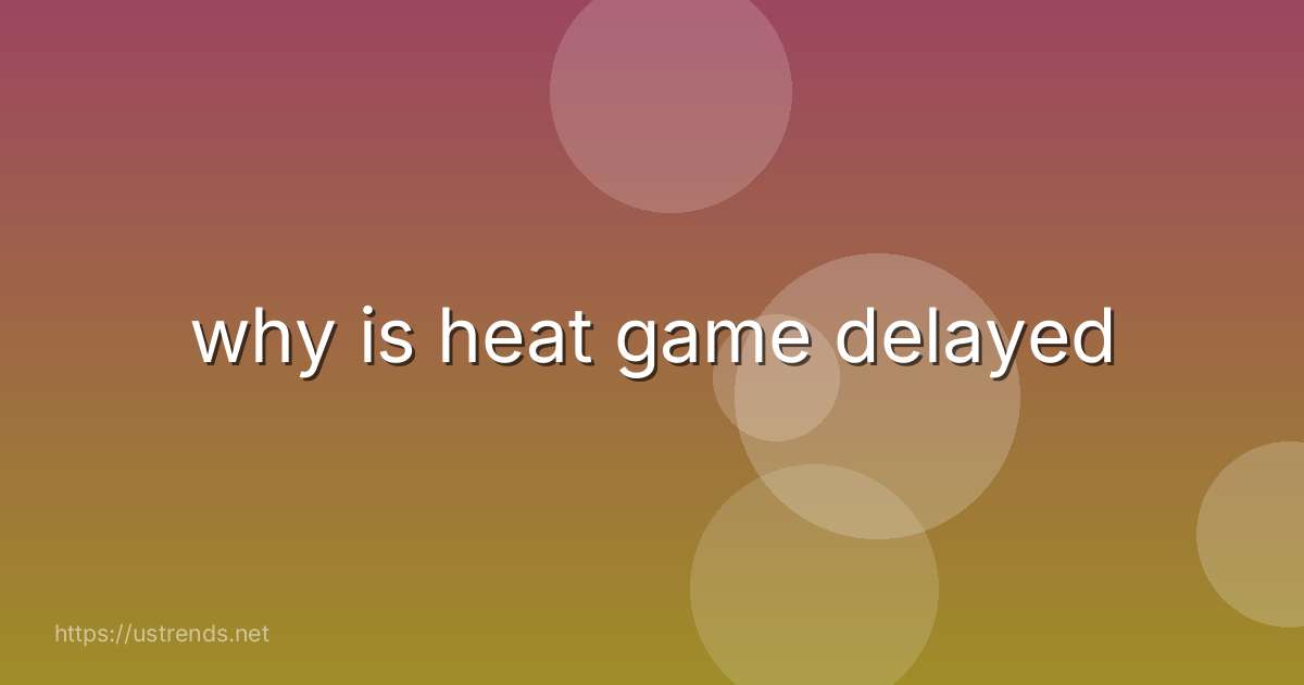 why is heat game delayed
