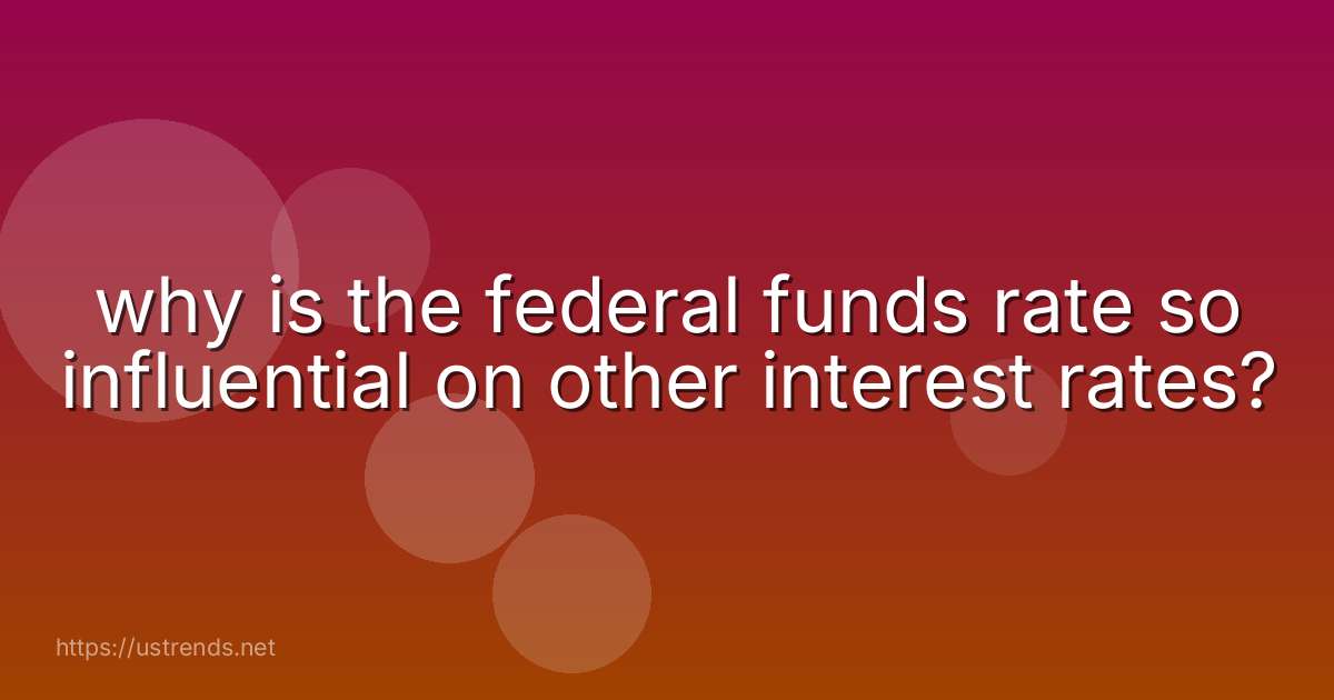 why is the federal funds rate so influential on other interest rates?