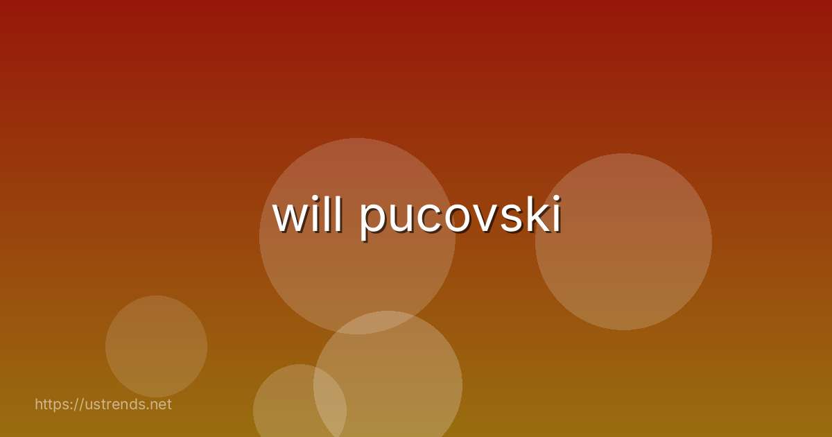 will pucovski