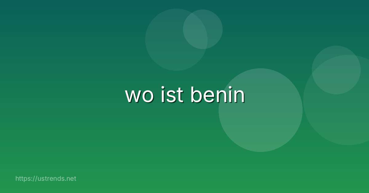 wo ist benin