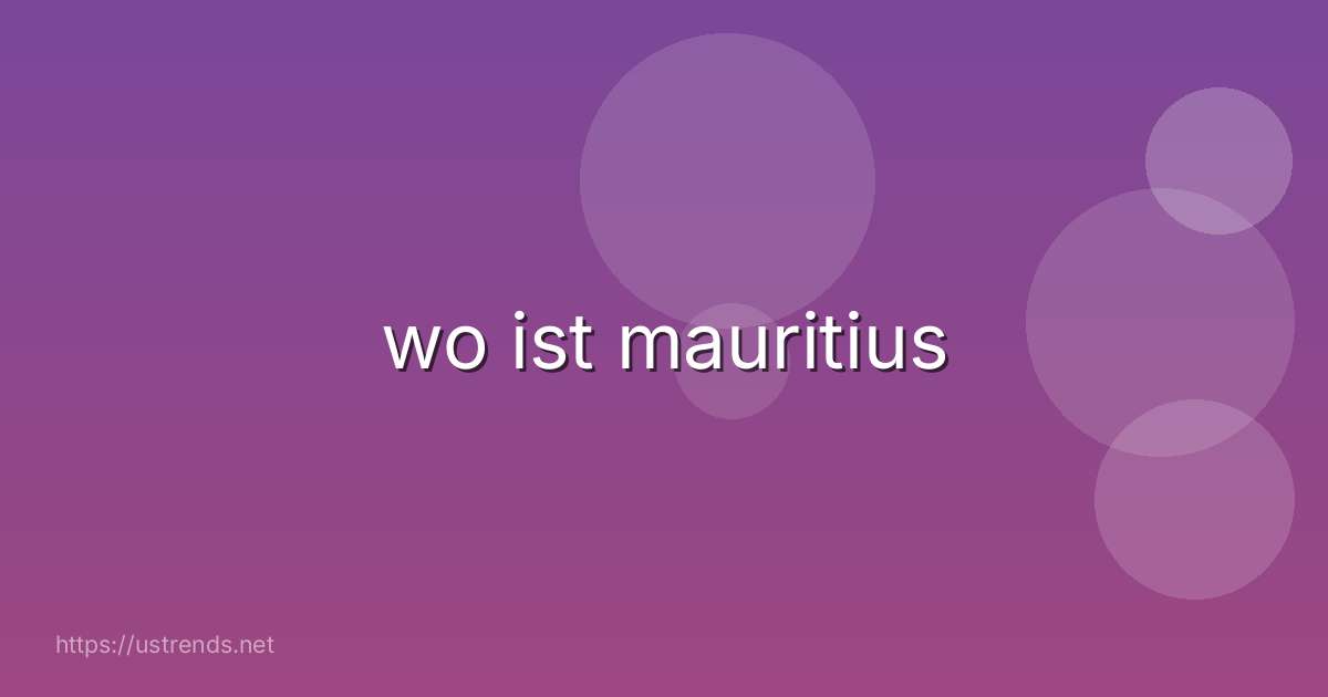 wo ist mauritius