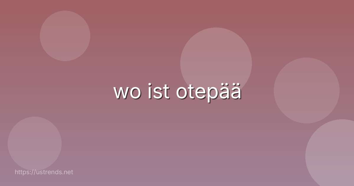 wo ist otepää