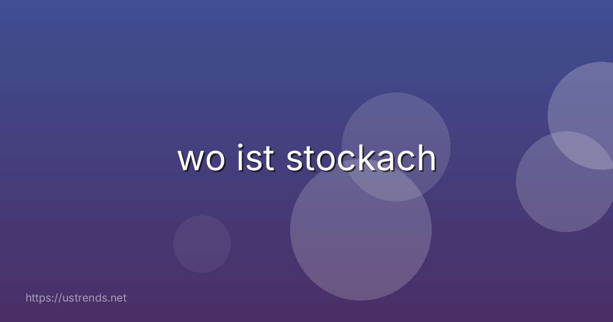 wo ist stockach