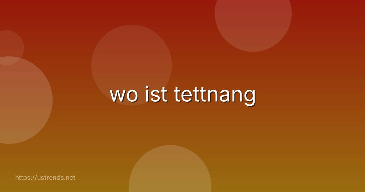 wo ist tettnang