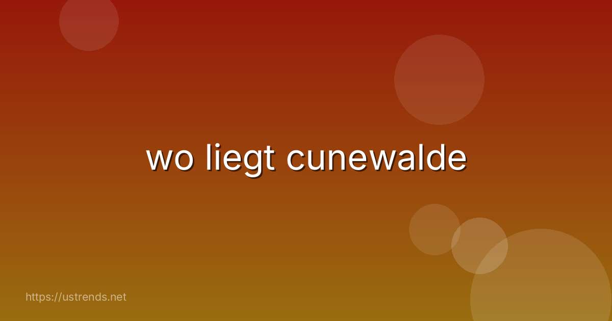 wo liegt cunewalde