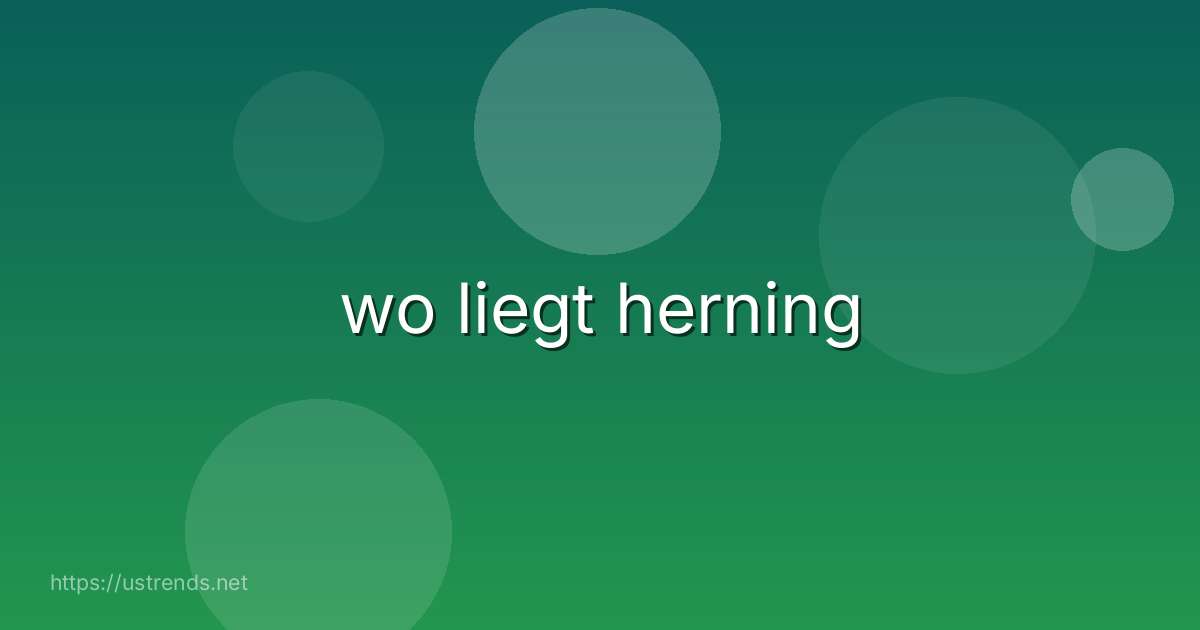 wo liegt herning