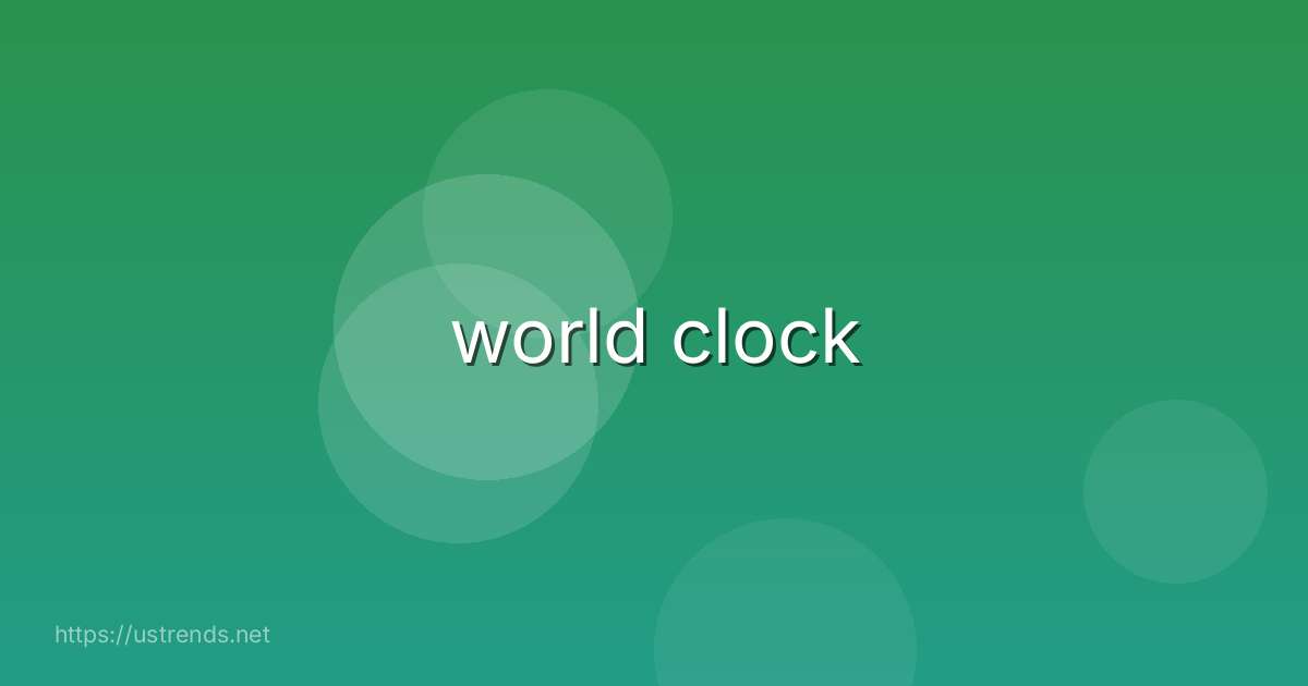 world clock