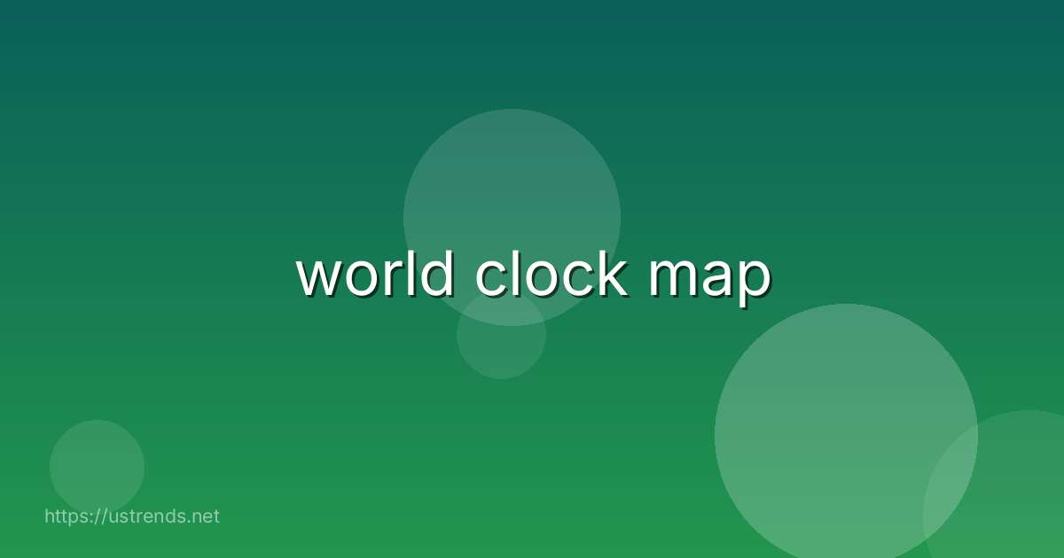 world clock map